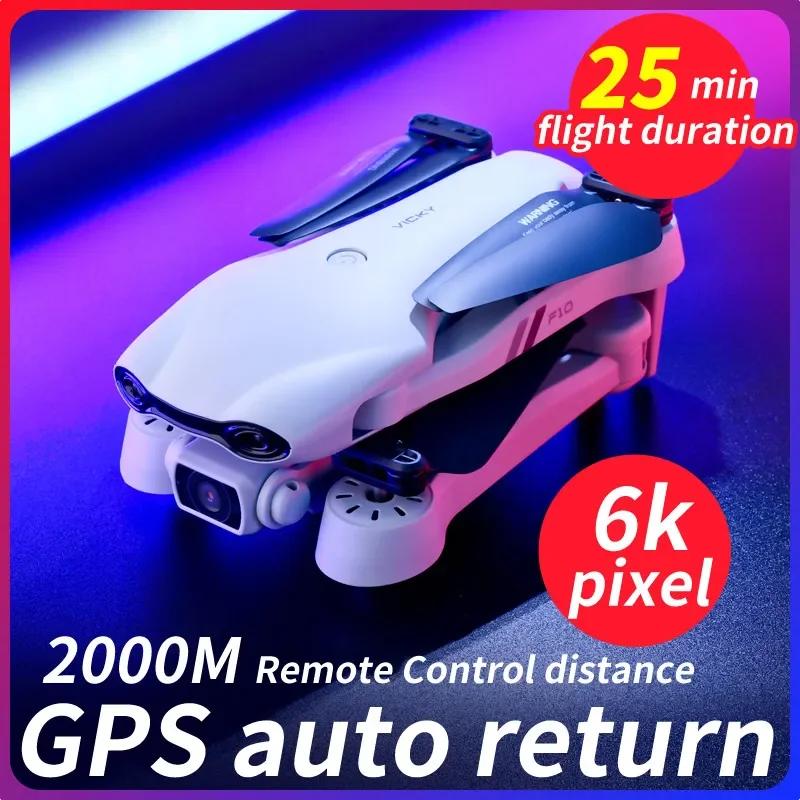F10  4K 1080P HD ī޶  Fpv RC ︮ F3 6K  GPS RC ̽  峭